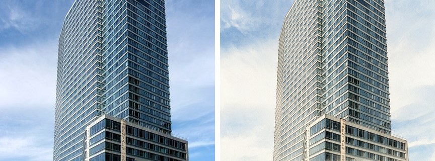 The Helena NYC -- intensity light -- intensity ladder light