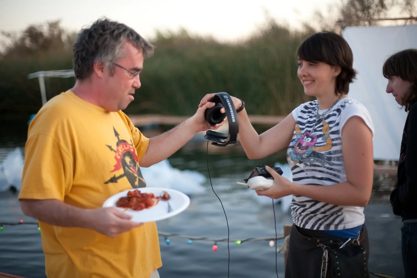 Brian Doherty at the first Ephemerisel, 2009.  With Naomi Most.